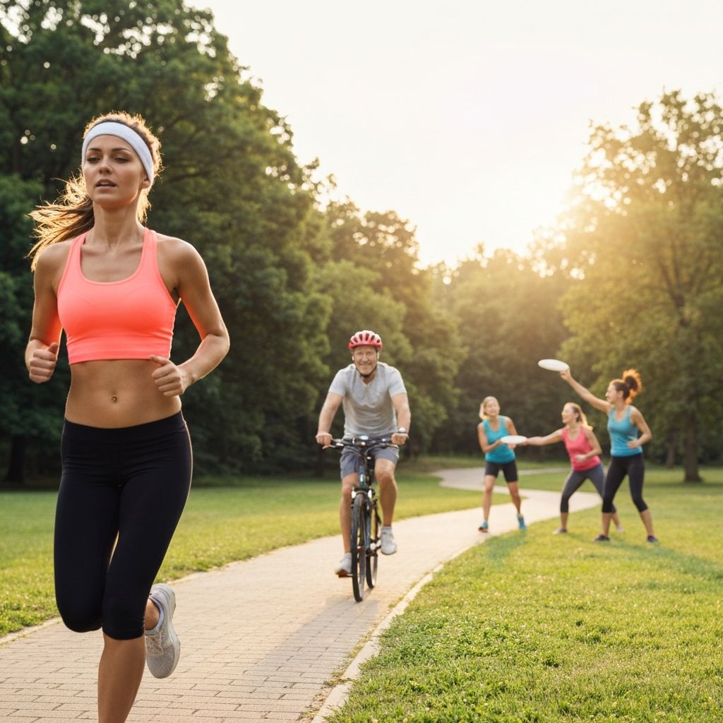 Personnes pratiquant différentes activités physiques